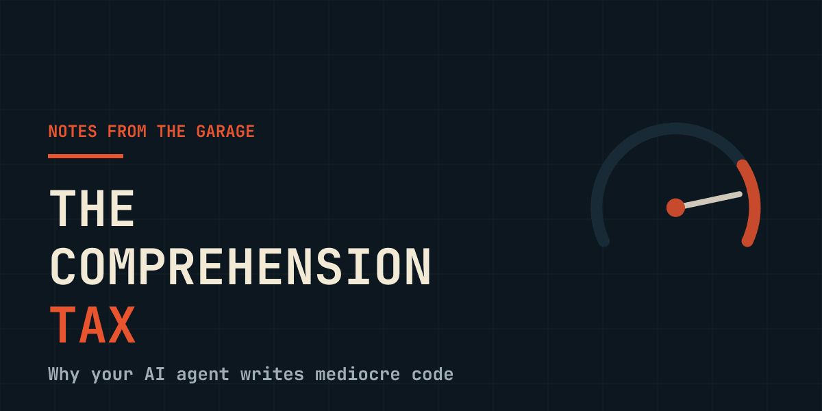 The Comprehension Tax — why your AI agent writes mediocre code